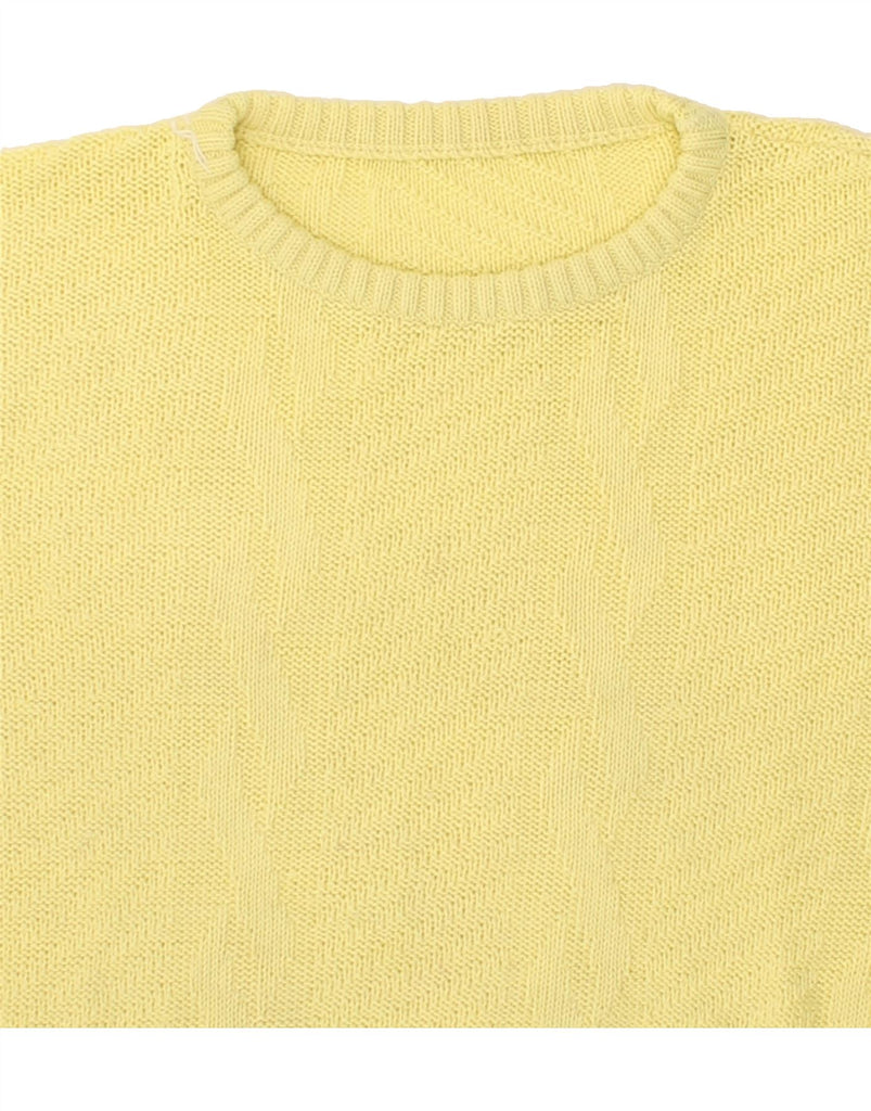 VINTAGE Womens Crew Neck Jumper Sweater UK 18 XL Yellow | Vintage Vintage | Thrift | Second-Hand Vintage | Used Clothing | Messina Hembry 