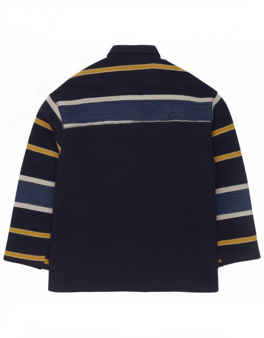 Junior.D Boys Bomber Jacket 15-16 Years Navy Blue Striped