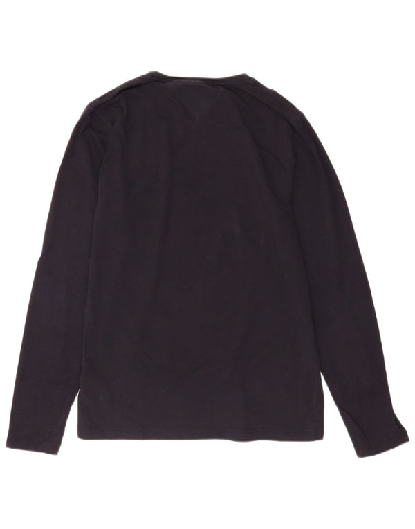 Tommy Hilfiger Mens Extra Slim Top Long Sleeve Medium Navy Blue Cotton