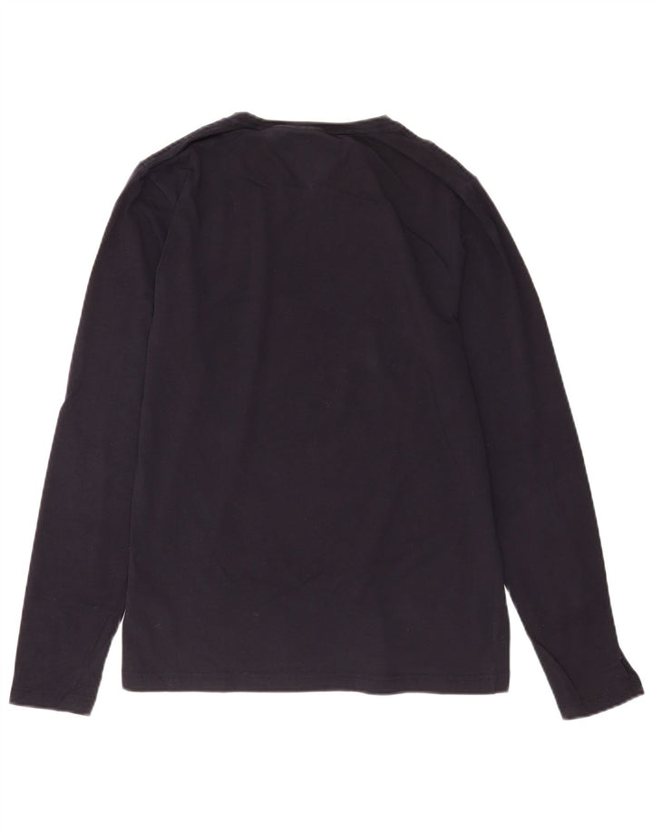 Tommy Hilfiger Mens Extra Slim Top Long Sleeve Medium Navy Blue Cotton