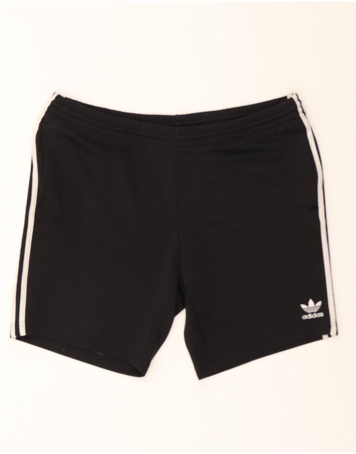 ADIDAS Mens Sport Shorts Large  Black Polyester Vintage Adidas and Second-Hand Adidas from Messina Hembry 