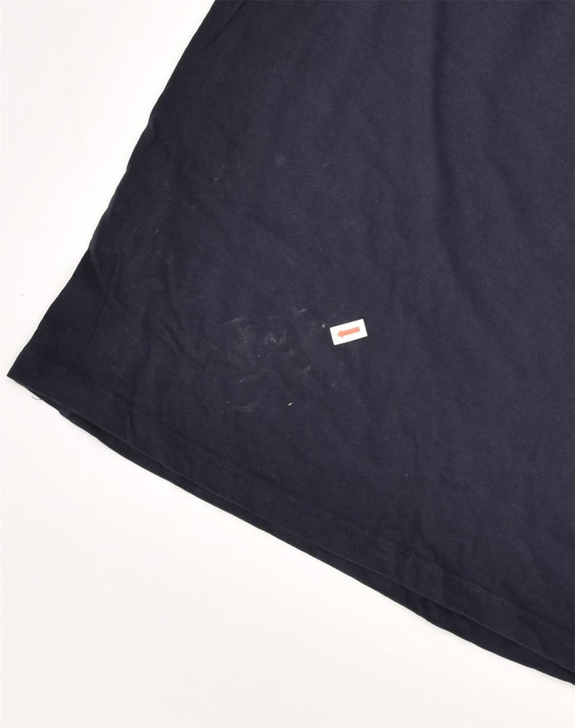 JACK & JONES Mens Graphic T-Shirt Top Medium Navy Blue Cotton | Vintage Jack & Jones | Thrift | Second-Hand Jack & Jones | Used Clothing | Messina Hembry 