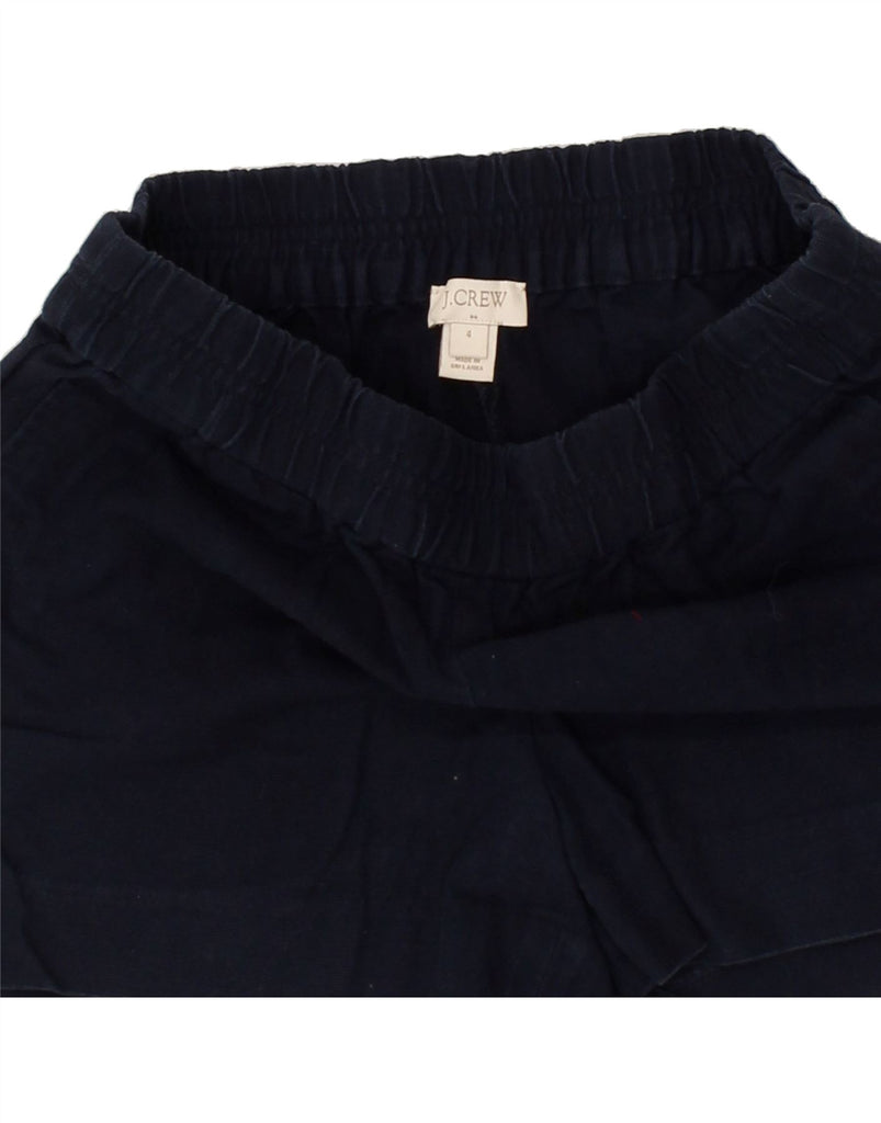 J. CREW Womens Sport Shorts US 4 Small Navy Blue Cotton | Vintage J. Crew | Thrift | Second-Hand J. Crew | Used Clothing | Messina Hembry 