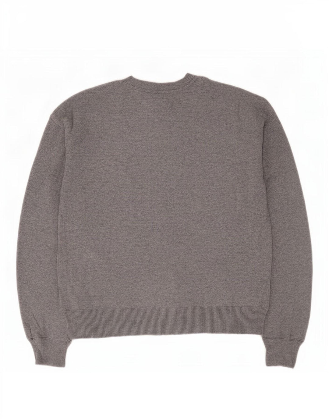 Oasis Womens Graphic Oversized Crew Neck Jumper Sweater UK 10 Small Grey