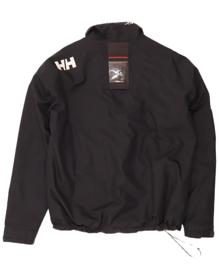 Helly Hansen Mens Graphic Windbreaker Jacket UK 42 XL Black Polyester