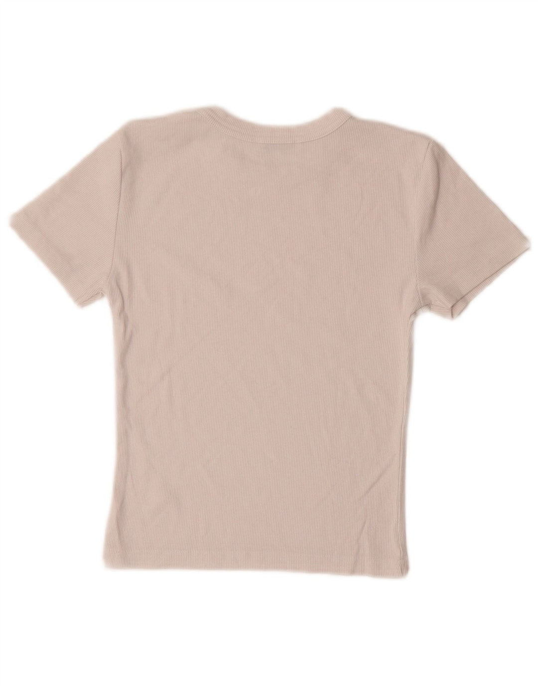 Zara Womens Crop T-Shirt Top UK 12 Medium White