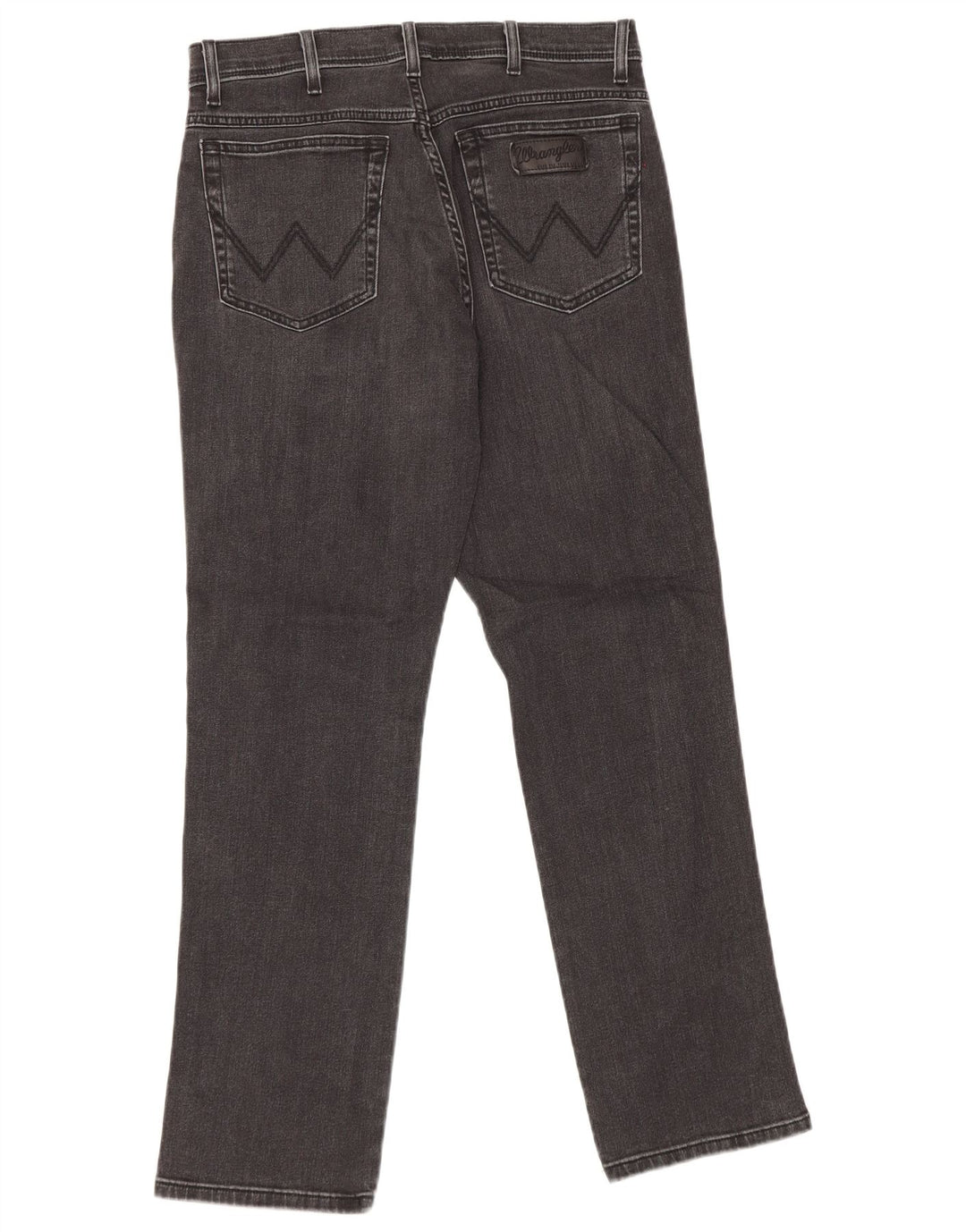 Wrangler Mens Texas Stretch Straight Jeans W34 L32 Black Cotton