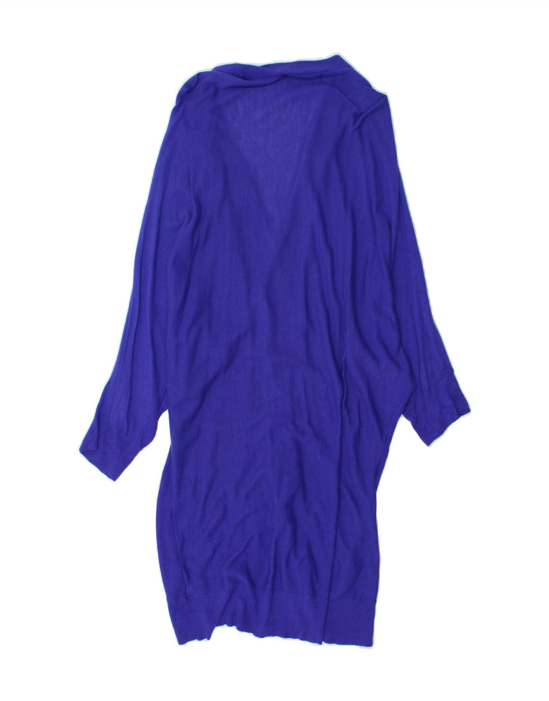 MOSSIMO Womens Longline Open Cardigan Sweater UK 16 Large Blue Nylon Vintage Mossimo and Second-Hand Mossimo from Messina Hembry 