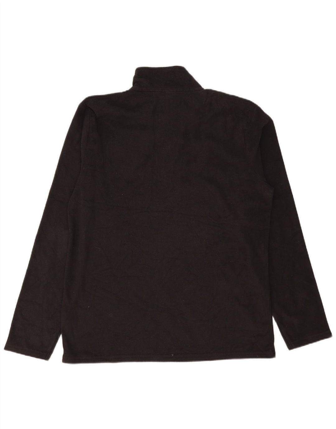 Mountain Warehouse Mens Zip Neck Fleece Jumper Large Black Polyester