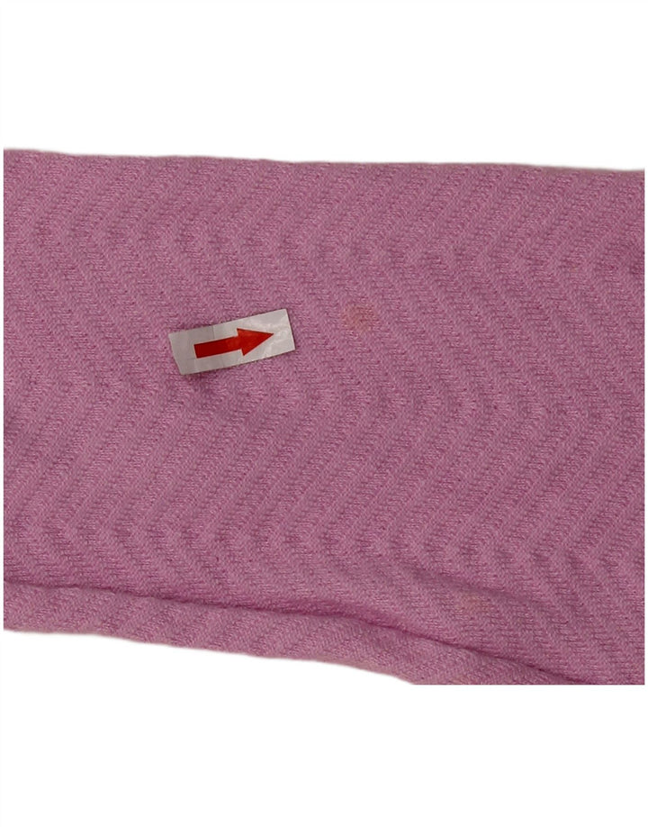 MARKS & SPENCER Womens Open Cardigan Sweater UK 10 Small Pink Chevron