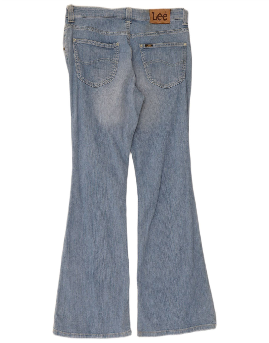 LEE Womens Felton Flared Jeans W32 L33 Blue Cotton