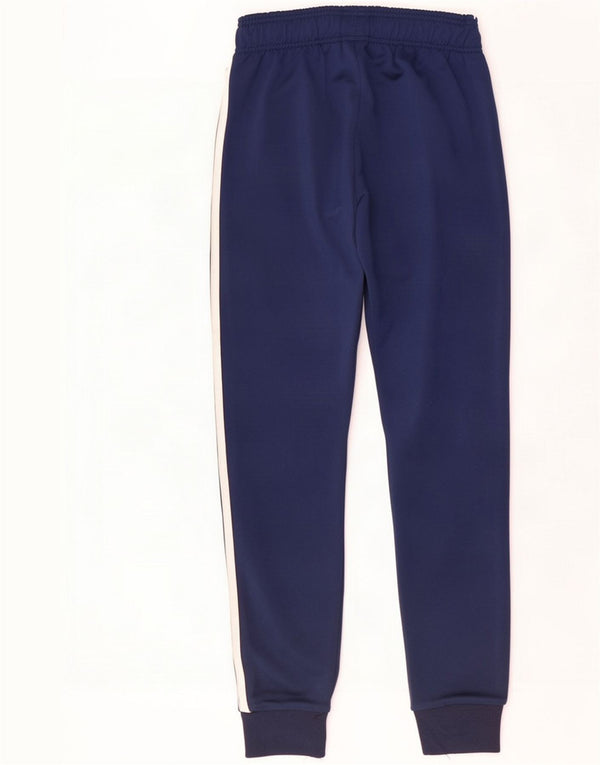 Adidas Boys Tracksuit Trousers Joggers 13-14 Years Navy Blue Polyester