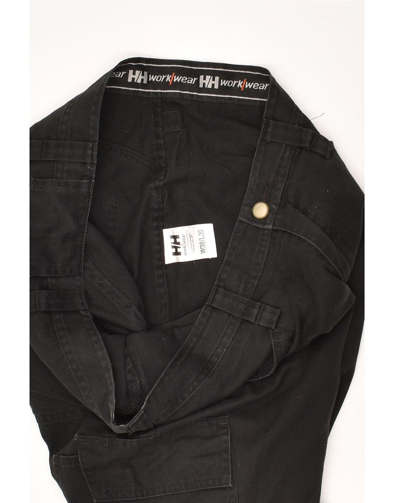 HELLY HANSEN Mens Workwear Straight Cargo Trousers W38 L30 Black Polyester Vintage Helly Hansen and Second-Hand Helly Hansen from Messina Hembry 