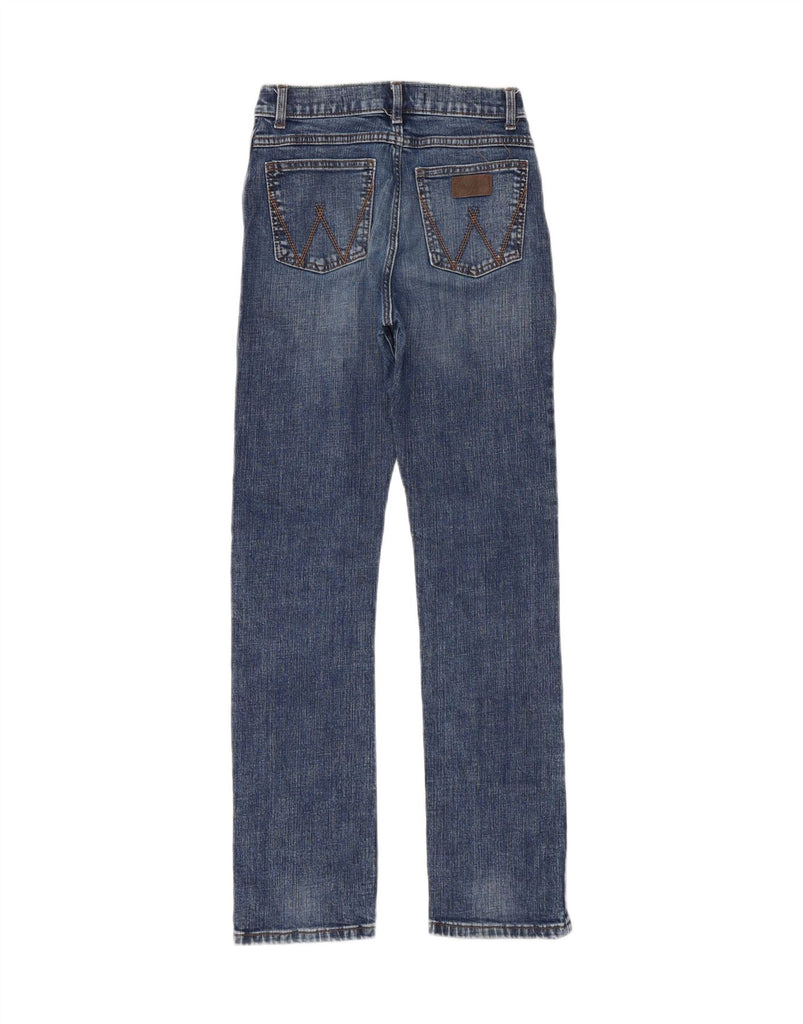 WRANGLER Girls Retro Slim Straight Jeans 15-16 Years W26 L30 Blue Cotton Vintage Wrangler and Second-Hand Wrangler from Messina Hembry 