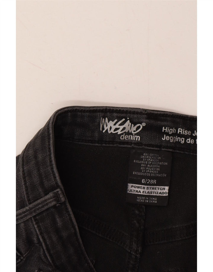 MOSSIMO Womens High Rise Jegging Jeans US 6 Medium W28 L28 Black Cotton Vintage Mossimo and Second-Hand Mossimo from Messina Hembry 