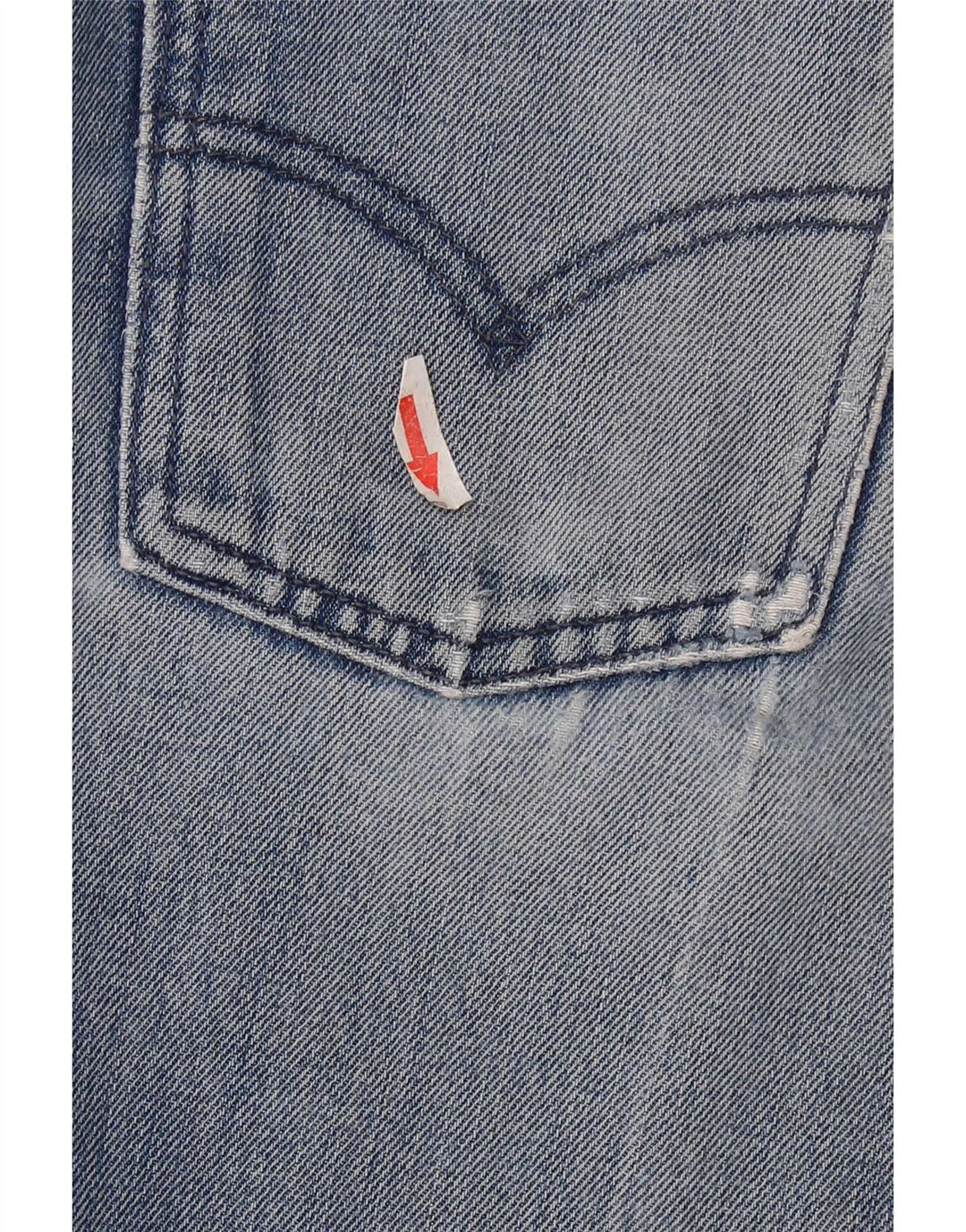 Levi's Womens Distressed Straight Jeans W28 L32 Blue Cotton