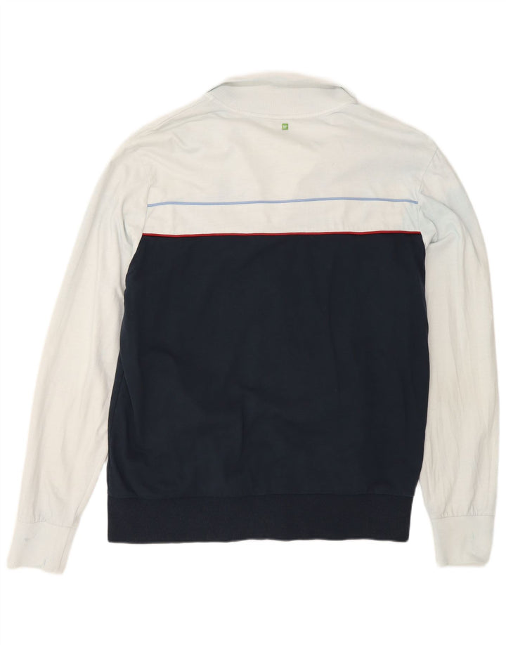 Hugo Boss Mens Tracksuit Top Jacket Large White Colourblock