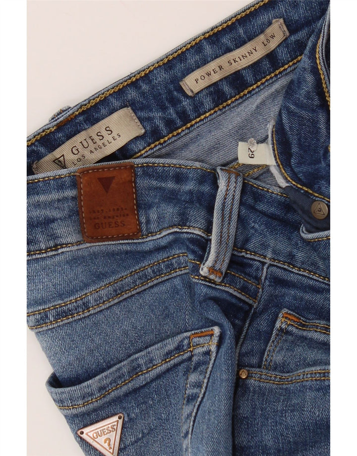Guess Womens Skinny Jeans W29 L32 Blue