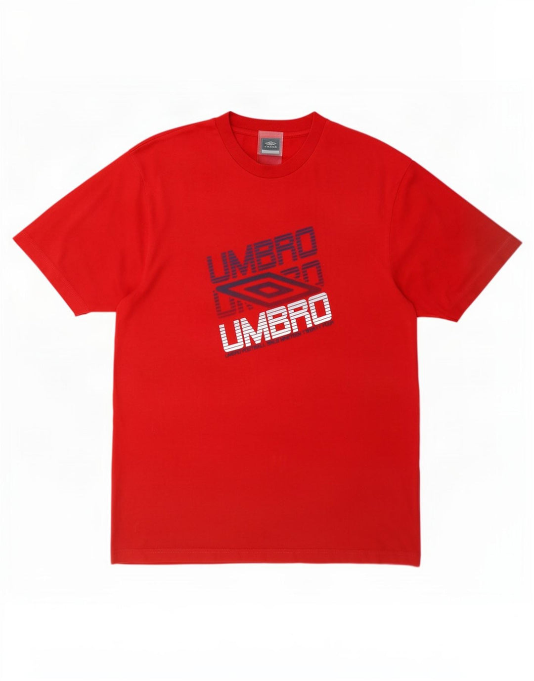 Umbro Mens Graphic T-Shirt Top Large Red Polyester