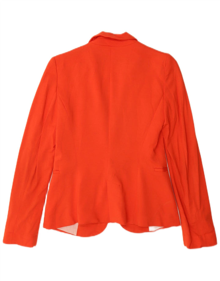 Zara Womens 1 Button Blazer Jacket UK 6 XS Orange