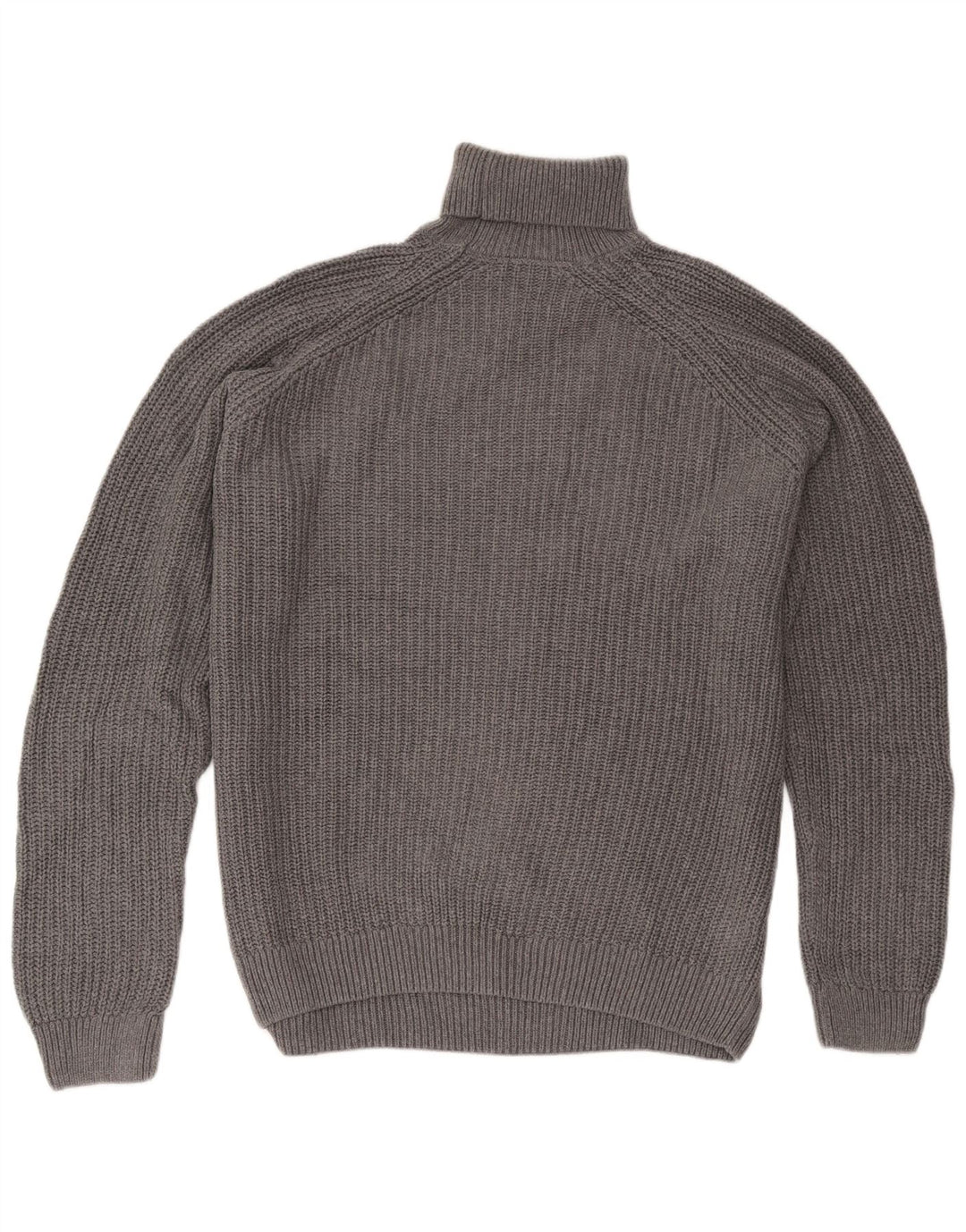 Zara Mens Roll Neck Jumper Sweater Large Grey