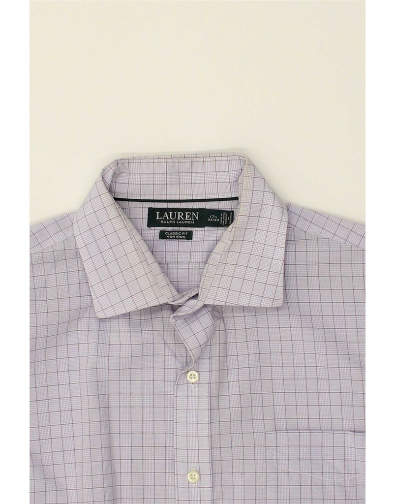 RALPH LAUREN Mens Classic Fit Shirt Size 17 1/2 XL Pink Check Cotton Vintage Ralph Lauren and Second-Hand Ralph Lauren from Messina Hembry 