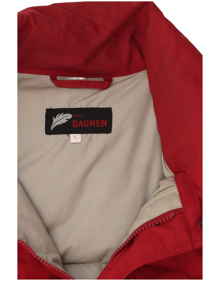 Vintage Mens Padded Gilet UK 40 Large Red Polyester