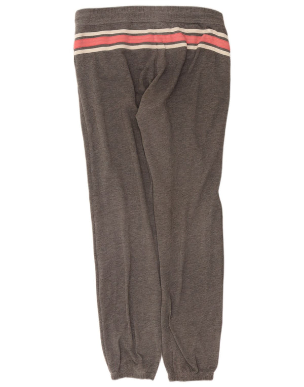 Hollister Mens Graphic Tracksuit Trousers Joggers Small Grey Colourblock