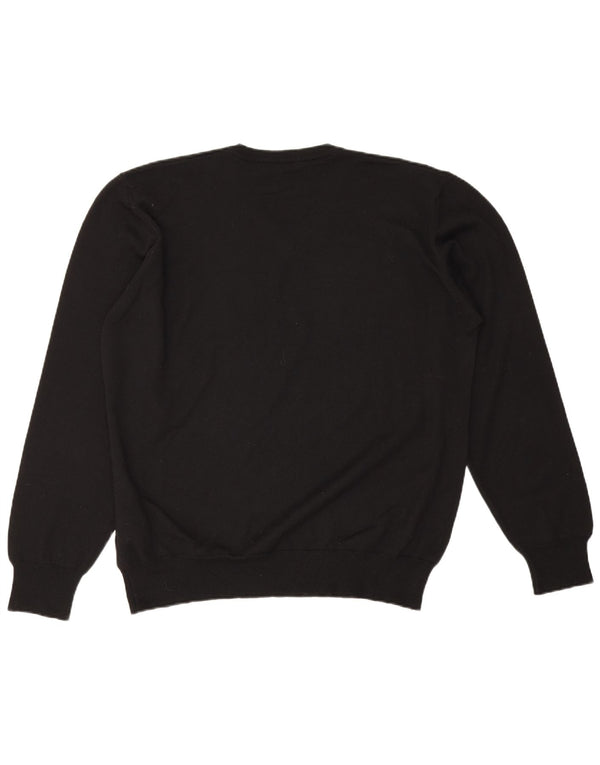 Carrera Mens V-Neck Jumper Sweater 2XL Black Wool