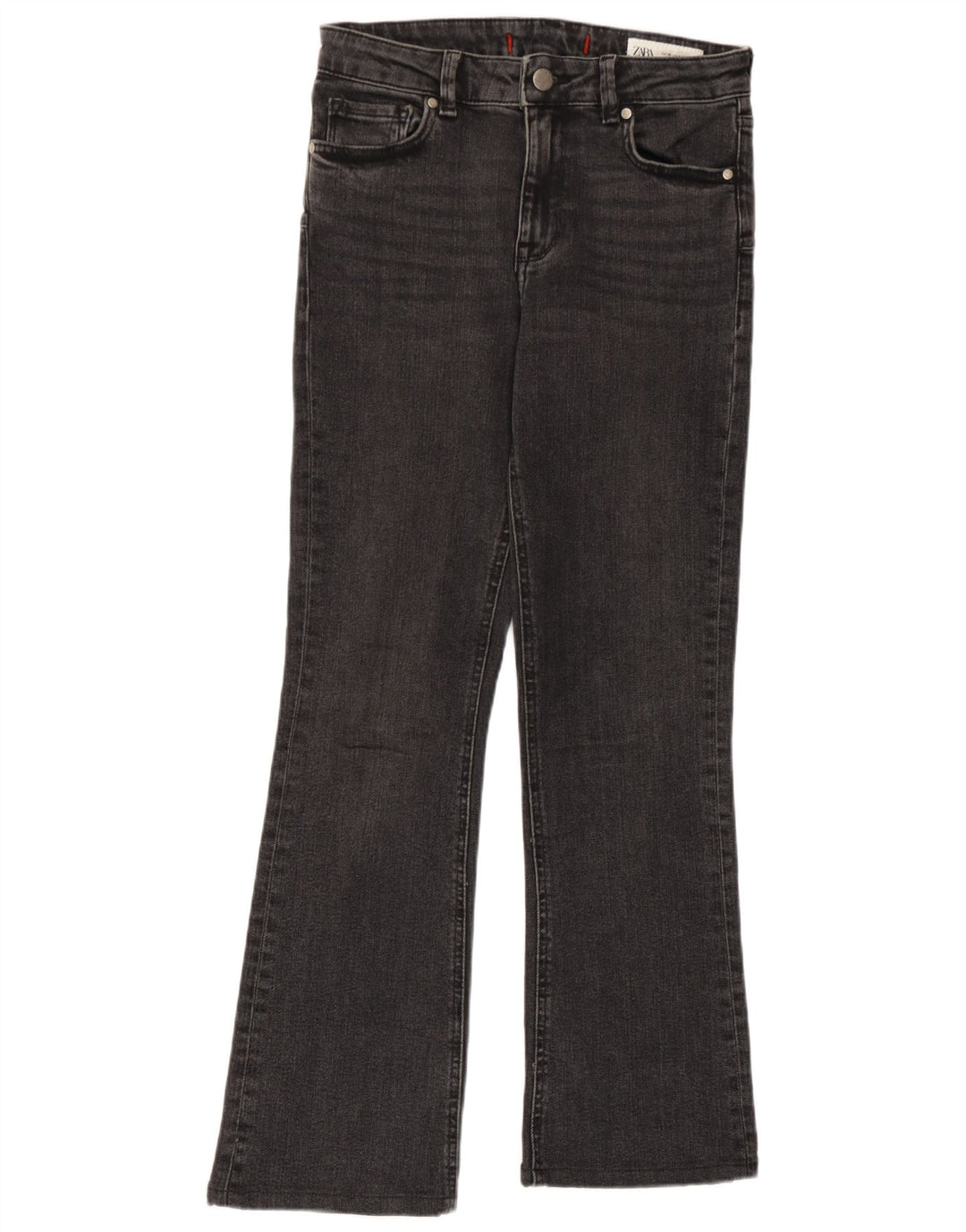 Zara Womens Bootcut Jeans EU 36 XS W26 L27 Grey Cotton