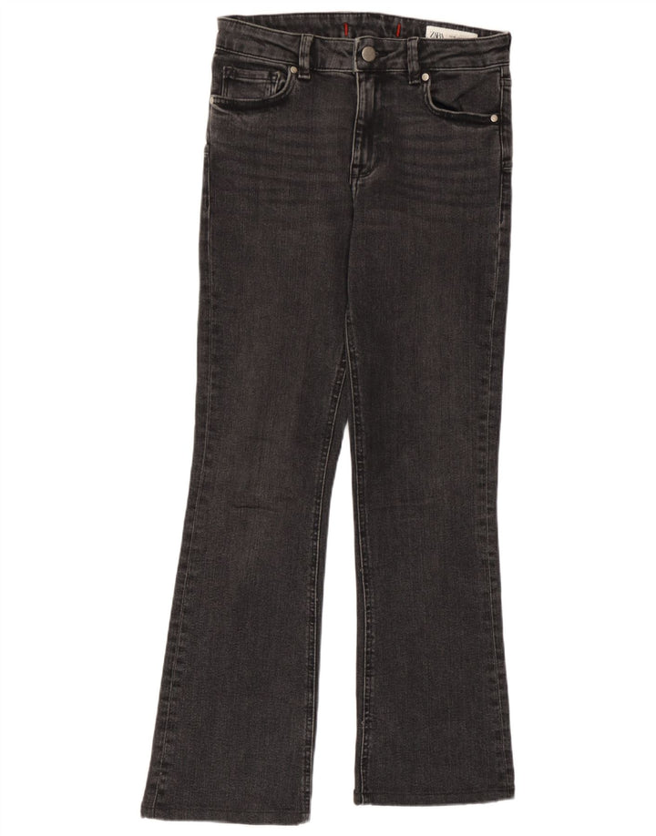 Zara Womens Bootcut Jeans EU 36 XS W26 L27 Grey Cotton