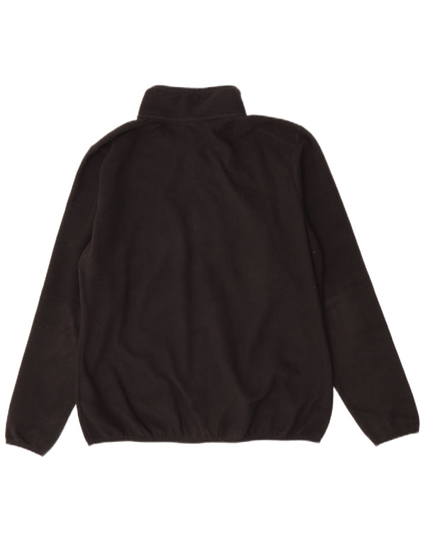The North Face Womens Zip Neck Fleece Jumper UK 18 XL Black Polyester