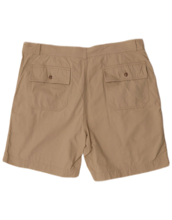 Conte of Florence Mens Shorts W38 XL Beige Cotton
