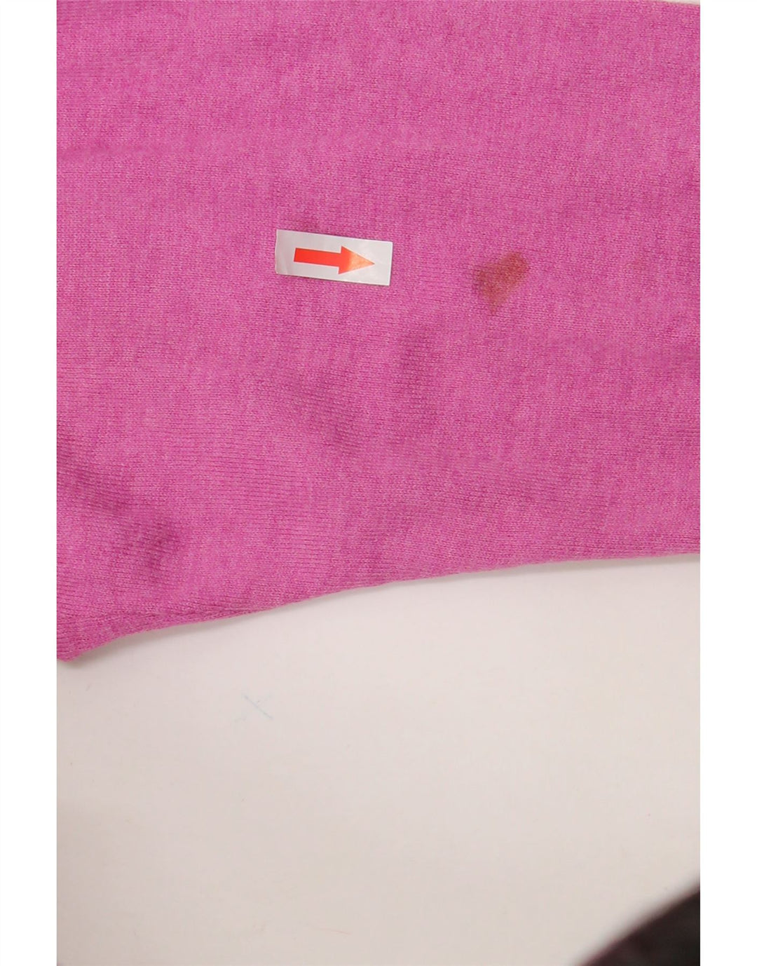 Massimo Dutti Womens V-Neck Jumper Sweater UK 18 XL Pink Cotton