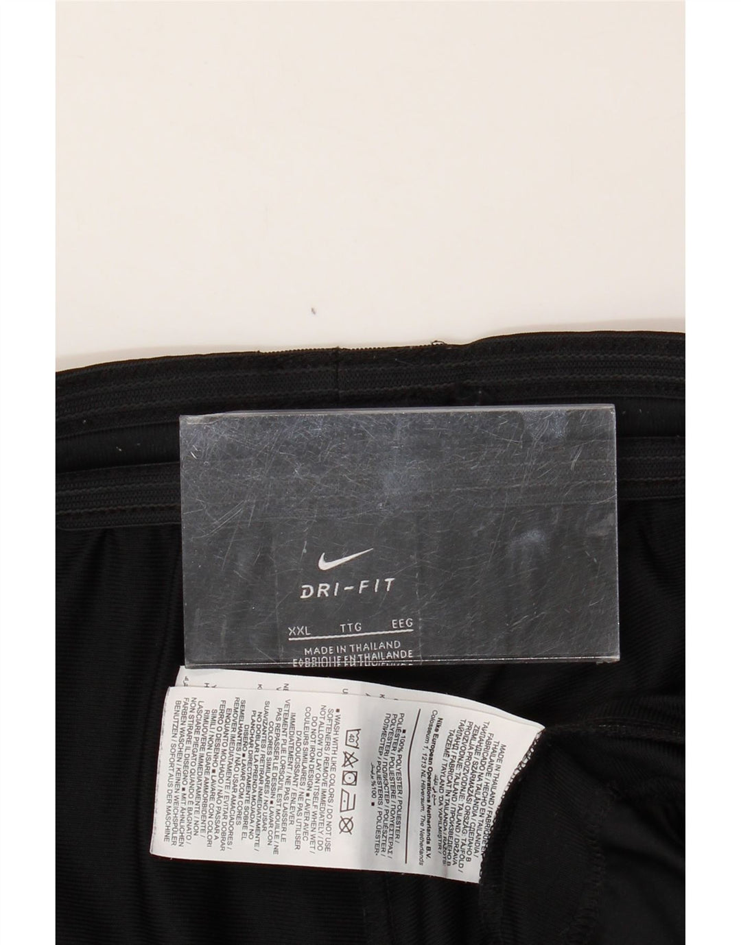 NIKE Mens Roma Tracksuit Trousers 2XL Black Colourblock Polyester