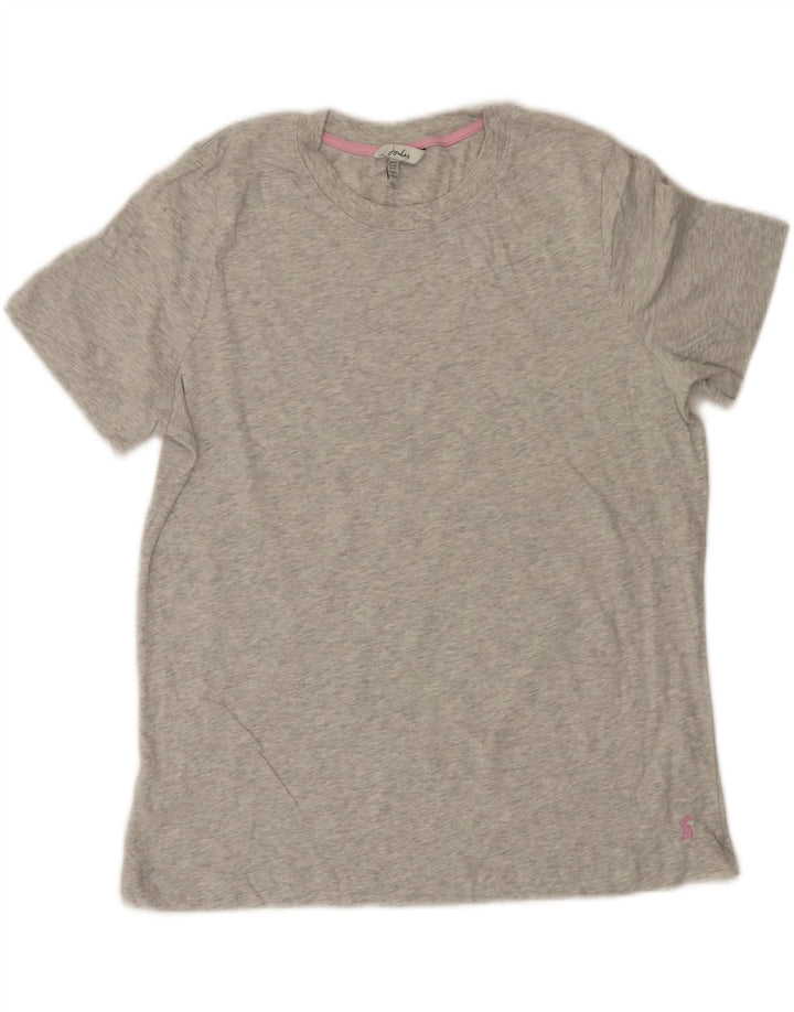 Joules Womens T-Shirt Top UK 12 Medium Grey