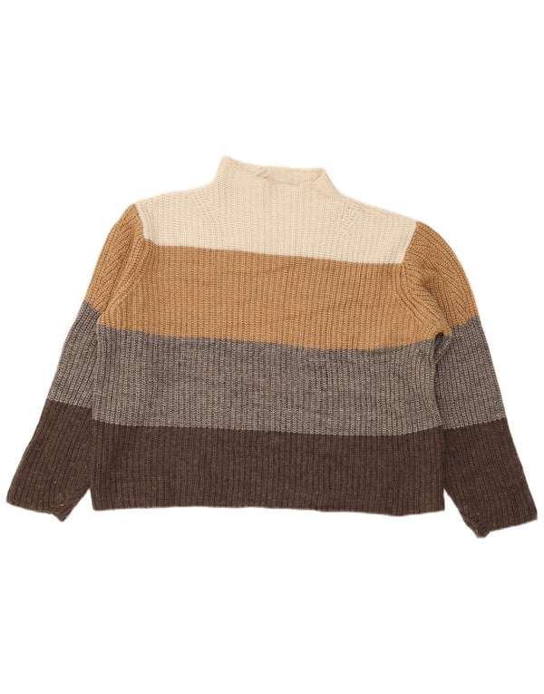 Marks & Spencer Womens Turtle Neck Jumper Sweater UK 16 Large Multicoloured