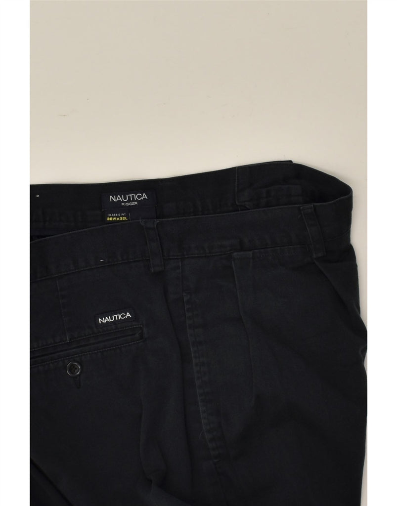 NAUTICA Mens Pegged Chino Trousers W38 L32  Black Cotton | Vintage Nautica | Thrift | Second-Hand Nautica | Used Clothing | Messina Hembry 