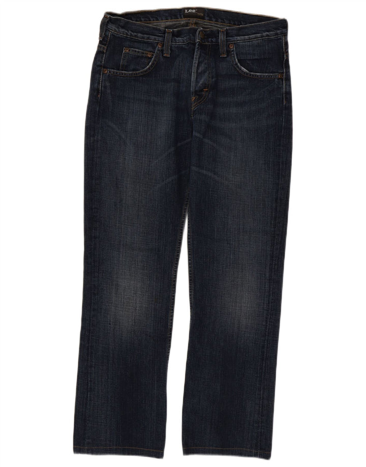 LEE Mens Knox Straight Jeans W32 L28 Blue Cotton