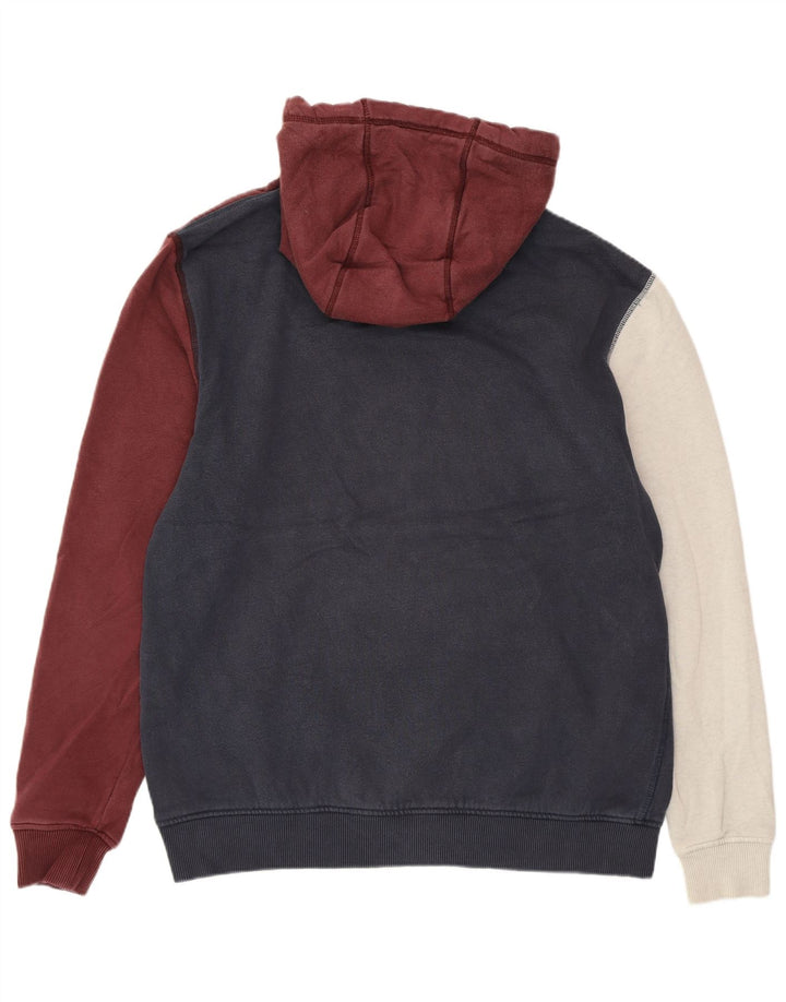 JACK WILLS Mens Graphic Hoodie Jumper Large Multicoloured Colourblock