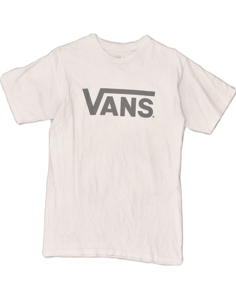 VANS Mens Graphic T-Shirt Top Small White Cotton | Vintage Vans | Thrift | Second-Hand Vans | Used Clothing | Messina Hembry 