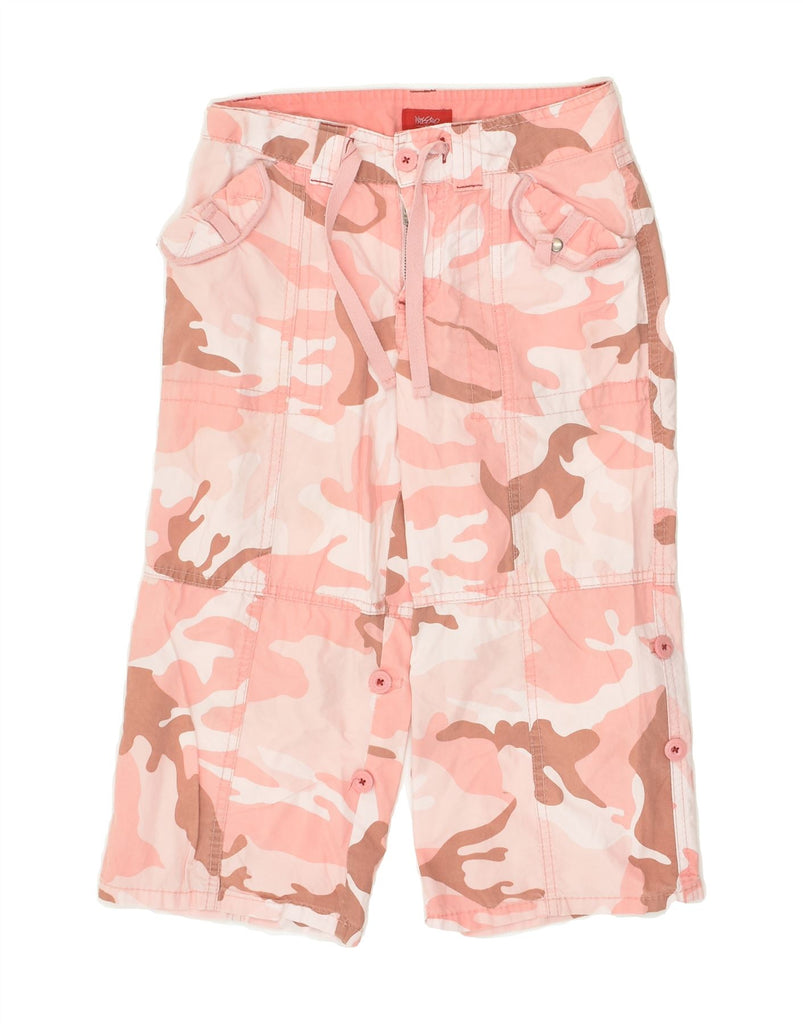 MOSSIMO Girls Capri Trousers 9-10 Years  Medium W25 L16 Pink Camouflage | Vintage Mossimo | Thrift | Second-Hand Mossimo | Used Clothing | Messina Hembry 