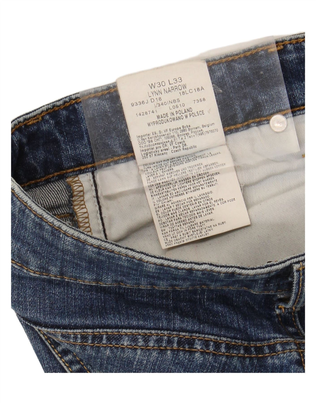 LEE Womens Lynn Narrow Slim Jeans W30 L33 Blue Cotton Vintage Lee and Second-Hand Lee from Messina Hembry 