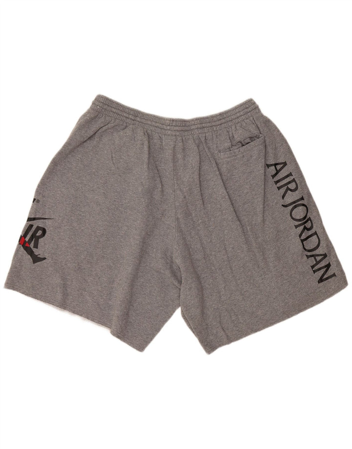 Jordan Mens Graphic Sport Shorts 3XL  Grey Flecked Cotton
