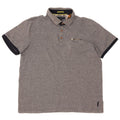 TED BAKER Mens Polo Shirt Size 5 XL Grey Cotton