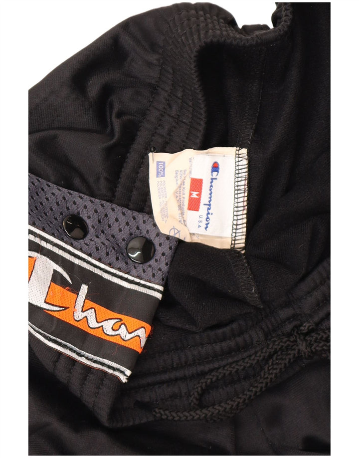 Champion Mens Graphic Tracksuit Trousers Medium Black Colourblock