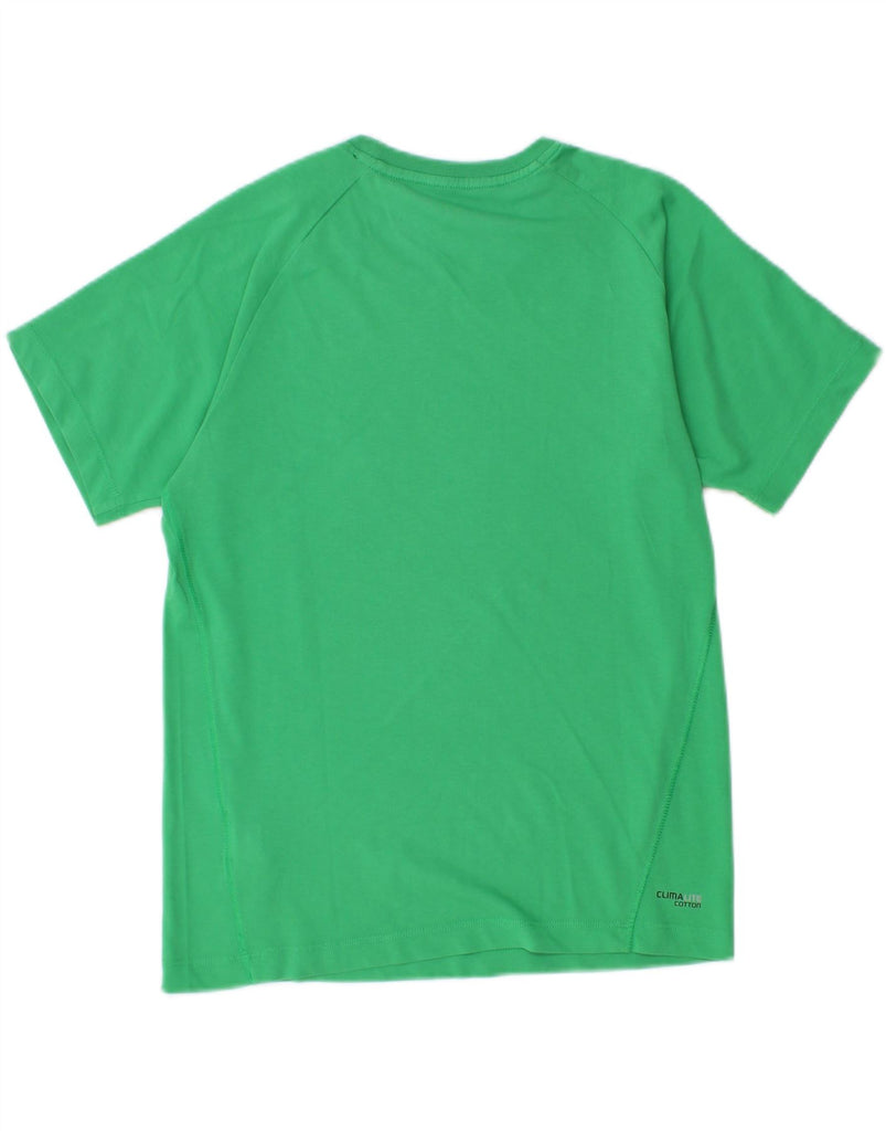 ADIDAS Boys Clima 365 Graphic T-Shirt Top 13-14 Years Green Cotton Vintage Adidas and Second-Hand Adidas from Messina Hembry 
