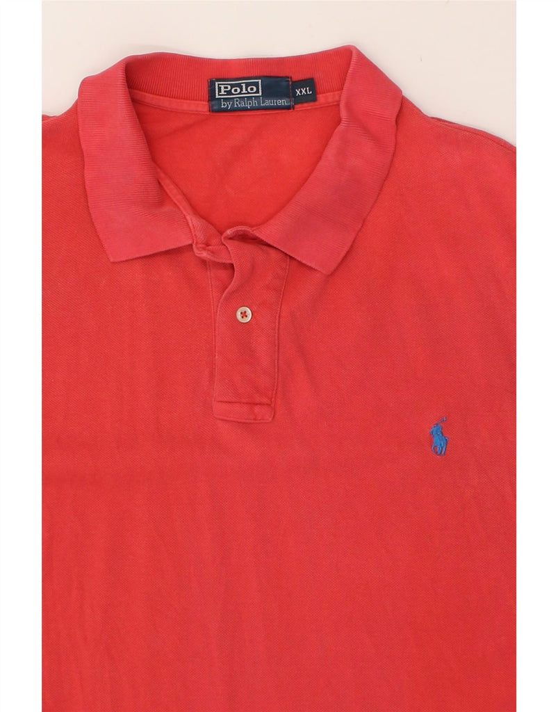POLO RALPH LAUREN Mens Polo Shirt 2XL Red Cotton | Vintage Polo Ralph Lauren | Thrift | Second-Hand Polo Ralph Lauren | Used Clothing | Messina Hembry 