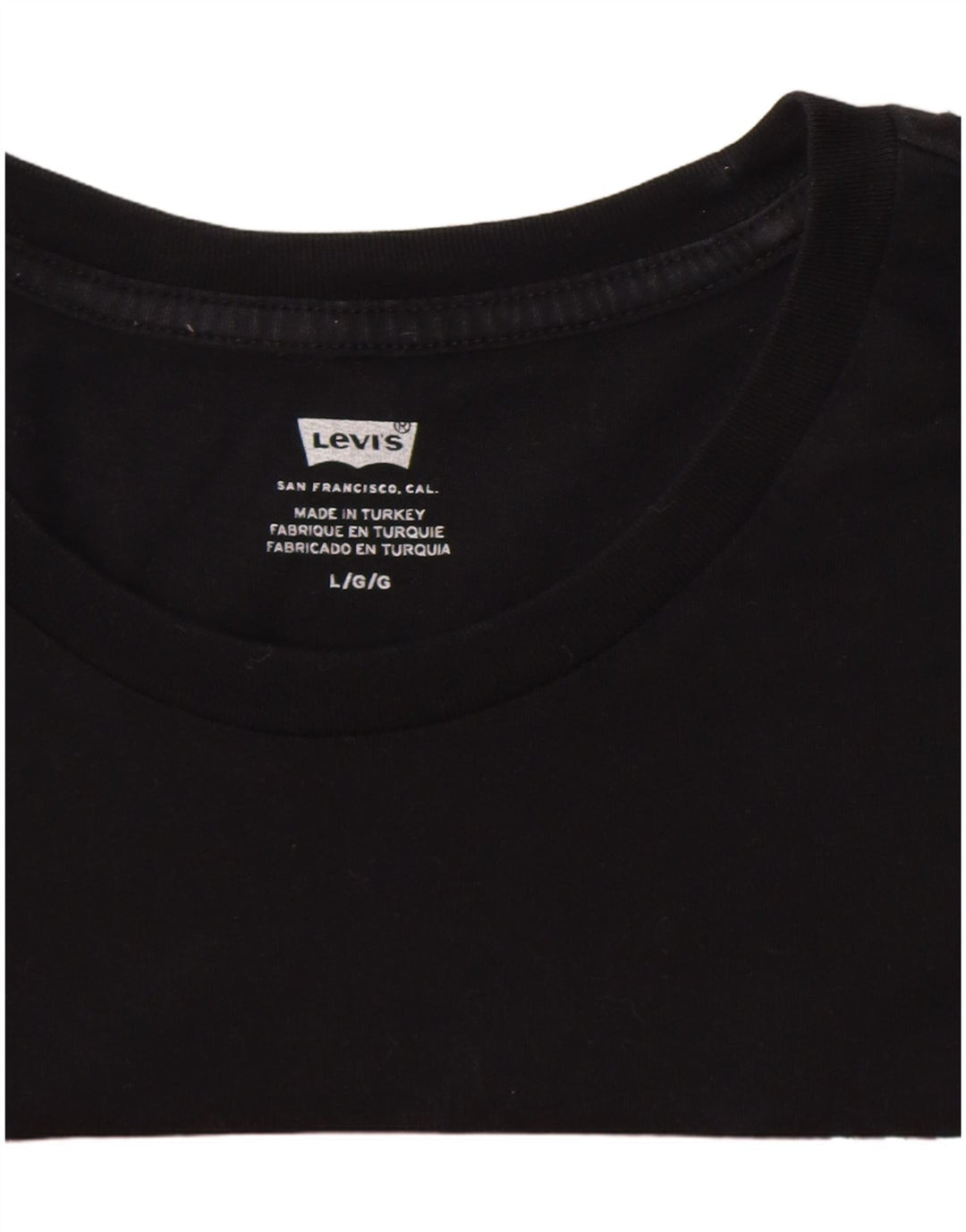 Levi's Mens Graphic T-Shirt Top Large Black