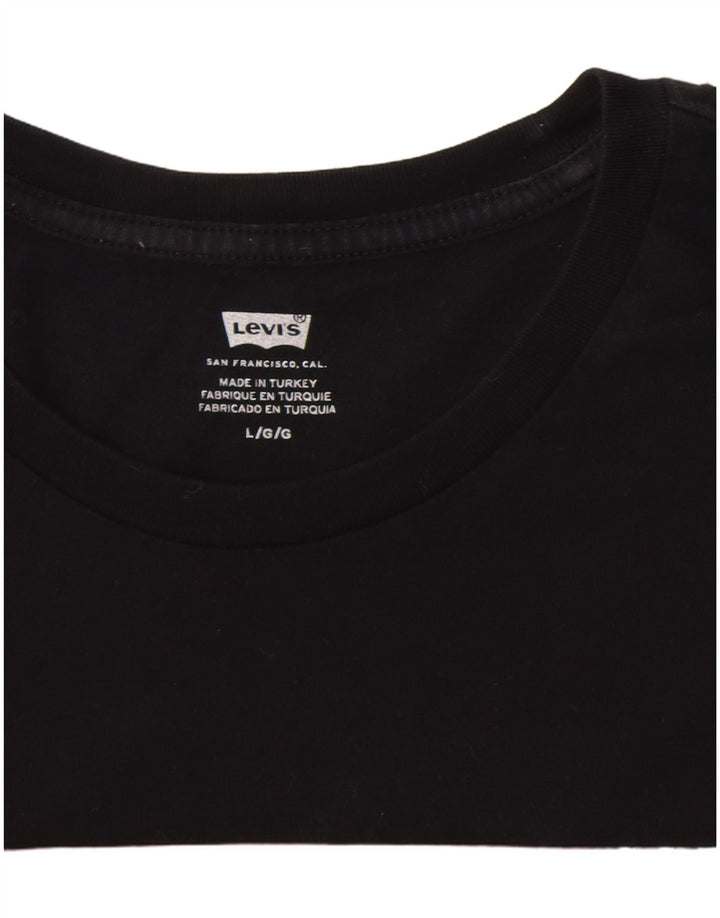 Levi's Mens Graphic T-Shirt Top Large Black